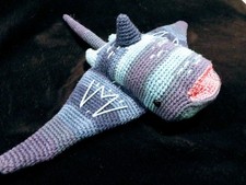 18" Handmade Stingray Plush Toy - Large Toy