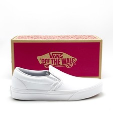 NEW Unisex VANS CLASSIC SLIP-ON SKATE BOARD SHOE TRUE WHITE VN0A38F7ODJ