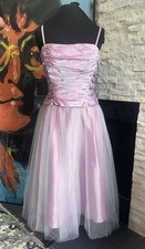 VTG  SCENE 80s Lilac Party Prom Dress Tea Length Ballerina Size 11 Tulle Taffeta
