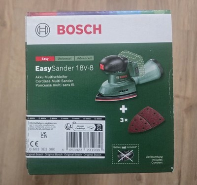Nagelneu in ungeöffnete OVP Bosch Akku-Multischleifer EasySander 18V-8 