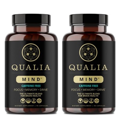 Qualia Life Sciences Mind (Caffeine Free) | 90 Count (Pack of 2) 