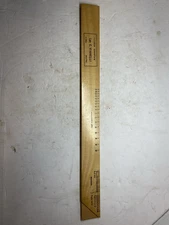 Vintage Wood Shoe Sizer Measurement Ruler Italy