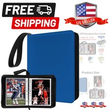 1-Pocket Super Lightweight Zipper Binder Holds 80 Trading Cards, Small Cards...