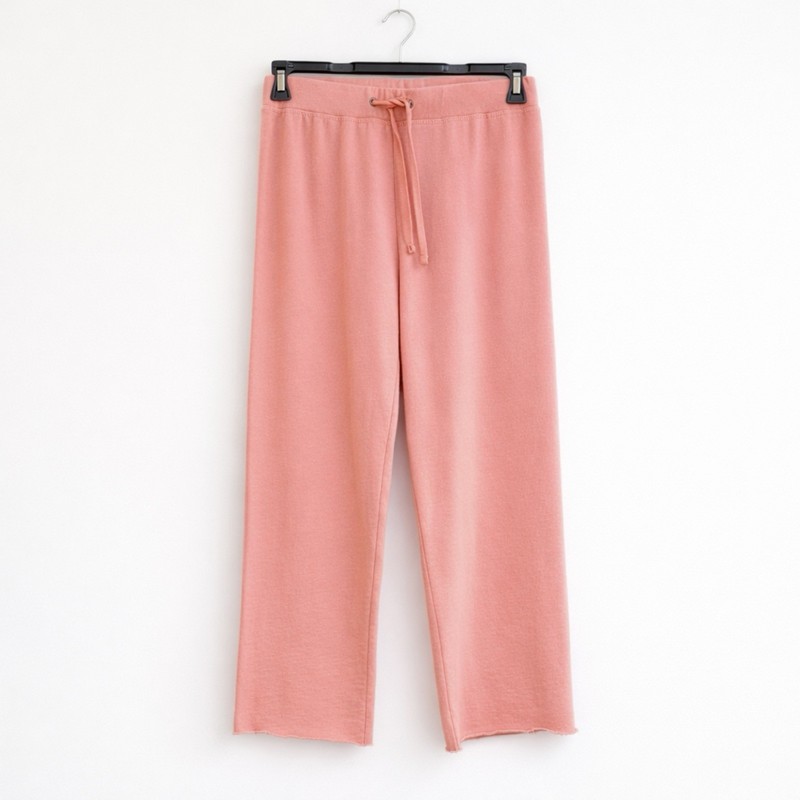 James Perse French Terry Sweatpants Raw Hem Pink Women’s Size 0