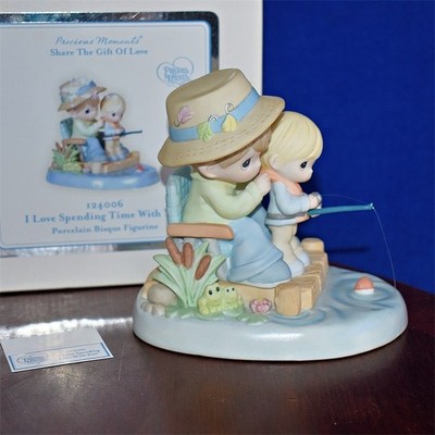 Precious Moments 2012  I LOVE SPENDING TIME WITH YOU ~ Fishing  124006  with box