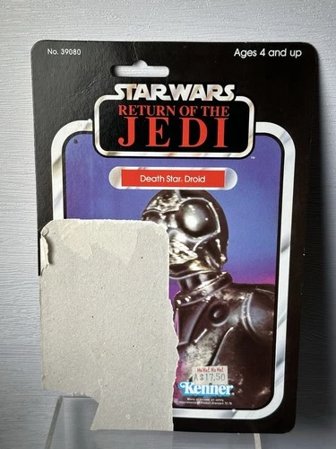 Star Wars Vintage Death Star Droid 77 Back-A Card 77-A Return Of The Jedi ROTJ