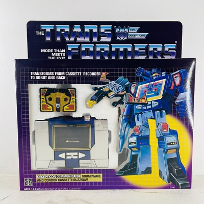 #ad #ad Transformers G1 Decepticon Communicator Soundwave Condor Cassette Buzzsaw Figure $69.99