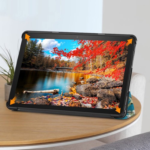 PU Leather Trifold Stand Cover Shockproof for All-New Fire HD 10 Tablet - Photo 26/32