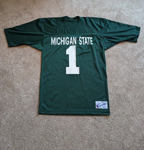 Vintage Champion NCAA Michigan State Spartans College Sports Number 1 Jersey