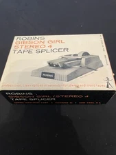 Vintage Robins Gibson Girl Stereo 4 Tape Splicer VG Cond with Orig Box & Papers
