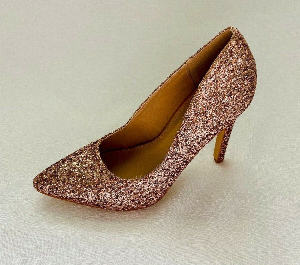 Rose Gold Glittery Pumps