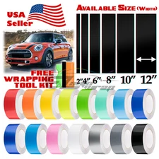 Gloss Color Racing Stripes Vinyl Wrap Decal For Mini Cooper Stripe 10FT / 20FT