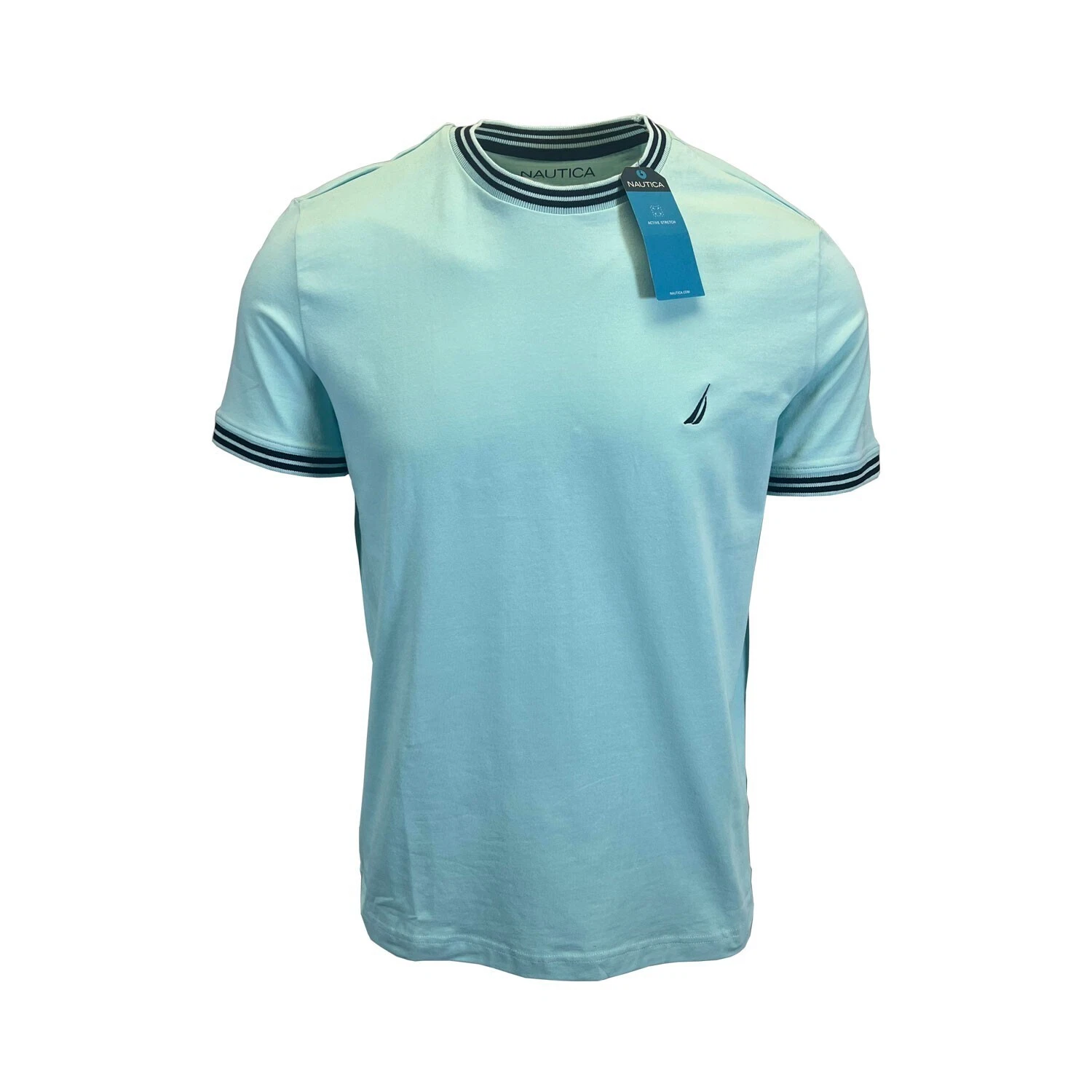 Nautica Men's T-Shirt Performance Short Sleeve Sea Green (S16) + Sea Blue (S17) - product detail image 5
