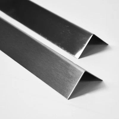 DISPLAYPRO Brushed Stainless Steel Metal Wall Angle Corner Protectors