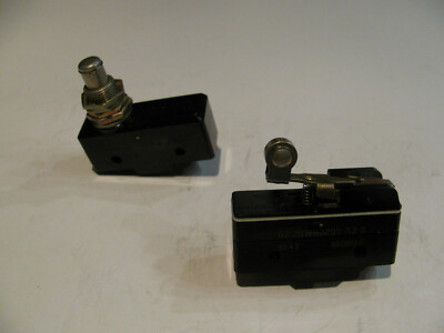 Pair (2) (Snap, Pushbutton) Honeywell Micro Limit Switch (s). 9110, BZ-2RQ1-A2. 