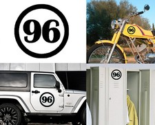 Numero 96, Adesivo In Vinile Versione 96 V1