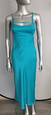 Asos Design Womens Silk Maxi Bodycon Evening Dress Size Uk 8 Sleeveless Wedding