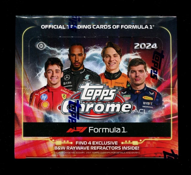 2024 TOPPS CHROME FORMULA 1 RACING QUALIFYING LAP BOX- Rip + Ship