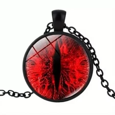 Red Cat Eye / Dragon Eye Pendant Necklace Hanging Jewelry Accessories
