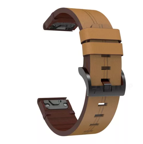 Correa de cuero Quickfit para Garmin Fenix 8 E 7 7X 7S 6 6X Pro 6S 5 5X Plus 3 bandas - Imagen 20 de 39