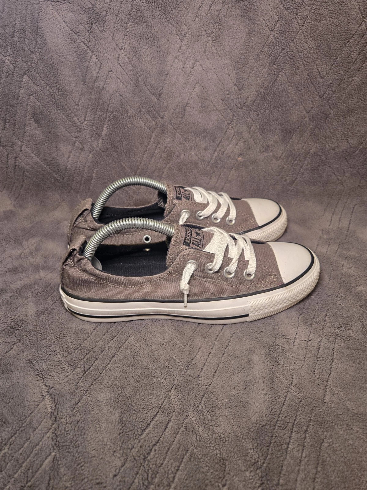 Scarpe Converse All Star Shoreline grigie slip on donna taglia 6 sneakers casual