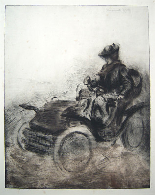 MANUEL ROBBE Signed Original 1903 Aquatint/Drypoint