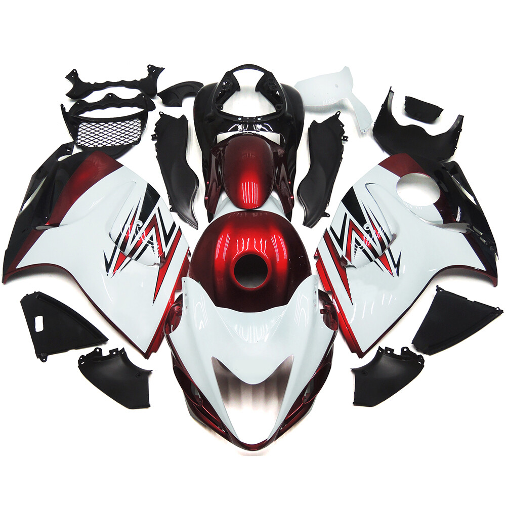 Fender？ ABS Plastic Red White Fairings for Suzuki 2008-2020 GSXR1300