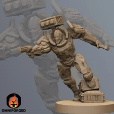 Cyberpunk Michael Mauler Metal Slammer Miniature 3D Printed Resin Mini Proxy