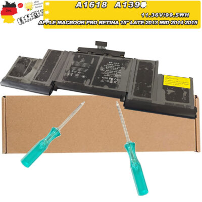 A1398 AKKU A1618 Für Apple MacBook Pro 15'' Retina Mid 2015 020-00079 Batterie DE
