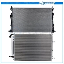 Aluminum Radiator & AC Condenser Cooling Kit For 2014-2018 Jeep Cherokee