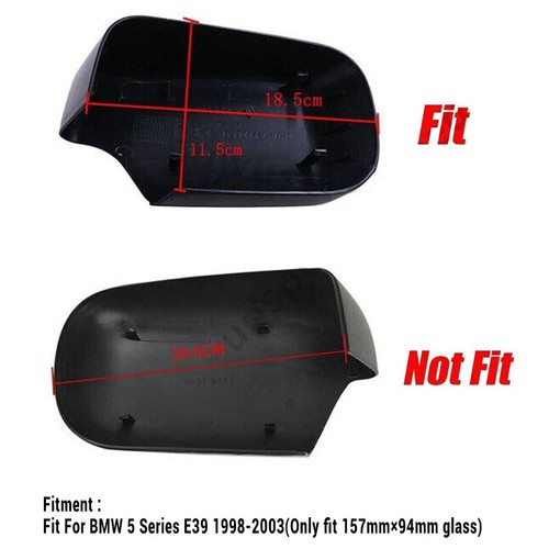 Paar M-Stil Spiegelkappen Außenspiegelkappen Für BMW 3er E46 4 Türen 1998-2005 - Bild 3 von 12