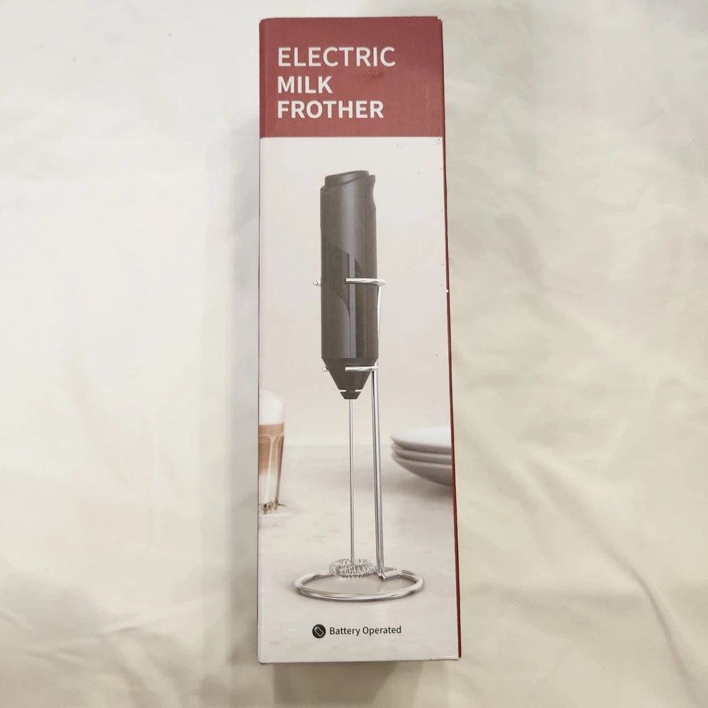 Milk Frother + Stand Handheld Whisk
