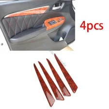 Peach Wood Grain Inner Door Panel Bezel Cover For Honda Fit Jazz GK5 14-2020