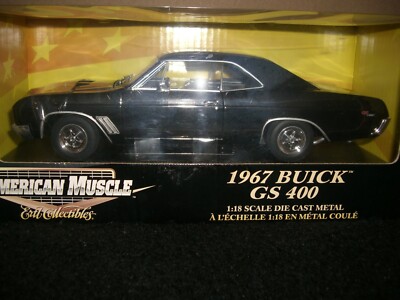 1/18 ERTL 1967 Buick GS 400 Black Chrome one of 1000 or less
