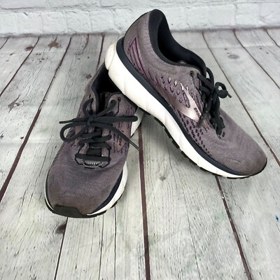 Brooks Ghost 13 Womens size B Running Shoes Purple Gray