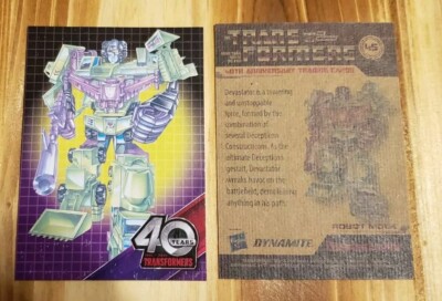 Devastator TRANSFORMERS 40th ANNIVERSARY Card #45 Blaster 2024 DYNAMITE HASBRO