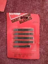 Acu-Edge 20 Sabre Saw Blades Vintage Unopened Fits 1/4" Saws Made In New Zealand