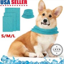 Dog Cooling Bandana Pet Chill Ice Scarf Summer Collar Puppy Small Medium Large