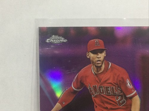 Andrelton Simmons 2018 Topps Chrome Pink Refractor Card #97 Angels Baseball Card - Picture 6 of 12