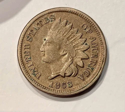 1863 Indian Head Cent VF