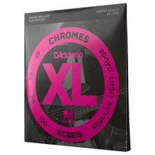 D’Addario ECB81S Regular Light 45-100 Flat Wound Bass Strings Short Scale