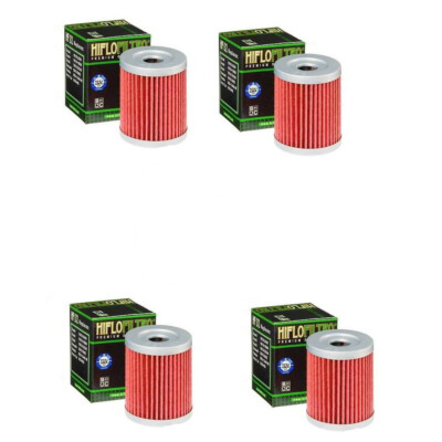 Genuine HiFlo Oil Filter for Kawasaki KLX125 2003-2006 Hiflofiltro - Pack of 4