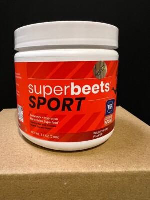 humanN SuperBeets Sport   Wild Cherry, Nitric Oxide, 20 Servings, 05/25
