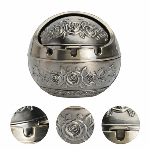 UK Cigarette Smoking For Ashtray Holder With Decorative Lid Ashtray New - - Picture 6 of 12