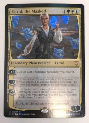 Estrid, the Masked Commander 2018 Foil - MTG MYTHIC 