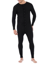 Men's Premium Thermal Union Suit, Black, X-Large