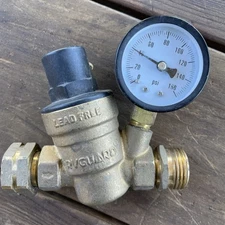 RV Water Pressure Regulator Valve Brass Lead-Free Adjustable Water RVGUARD