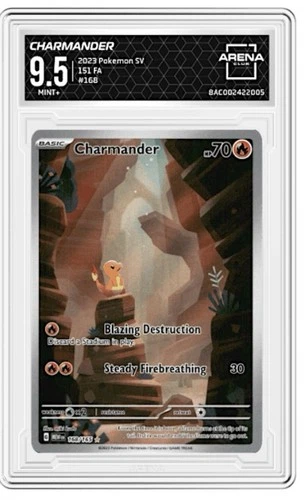 Charmander 168/165 Sv: Scarlet & Violet 151 Pokemon MEW EN ARENA 9.5 MINT +