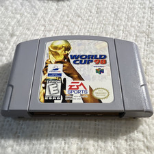 EA SPORTS World Cup 98 Nintendo 64 Soccer Game Cartridge. Auth. Clean. Tested.