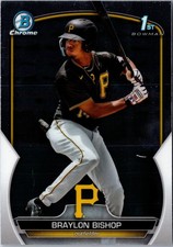 Braylon Bishop-2023Bowman Chrome Prospect RC #BCP-90 Pirates